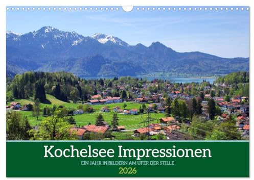 Kochelsee Impressionen - Ein Jahr in Bildern am Ufer der Stille (Wandkalender 2026 DIN A3 quer), CALVENDO Monatskalender: Der malerische Kochelsee im Jahresverlauf. (CALVENDO Natur)