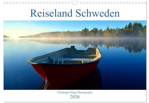 Reiseland Schweden (Wandkalender 2026 DIN A3 quer), CALVENDO Monatskalender: Südschweden fotografiert in allen Jahreszeiten (CALVENDO Natur)