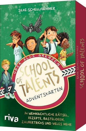 School of Talents – Adventskarten: 24 weihnachtliche Rätsel, Rezepte, Bastelideen, Zaubertricks und vieles mehr. Für Kinder ab 8 Jahren | Geschenk für die Familie zu Weihnachten