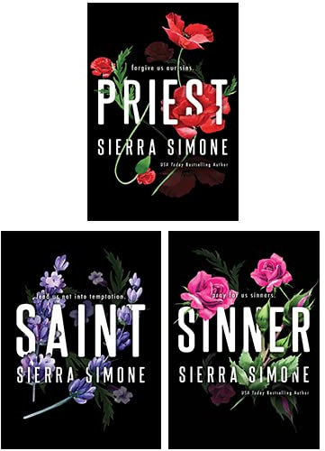 Bloom Books Ltd Colección de Libros Priest Series 3 de Sierra Simone (Sacerdote, Pecador, Santo)