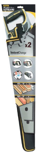 Stanley 0-20-236 - Starter Kit Scie InstantChange FatMax Xtreme Fine & Grosse - Fabriquée En France - Haute Performance - Système InstantChange - Denture JetCut 11 Dents - Traitement HardPoint