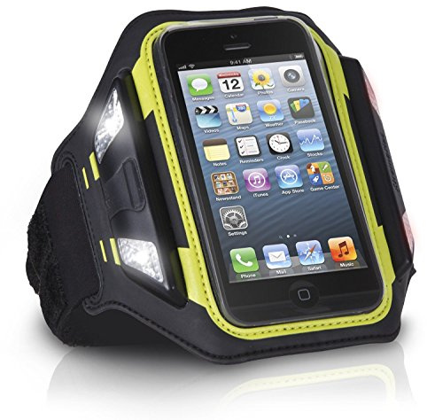 XtremeMac Sportwrap LED Armband for Apple iPhone 5 and iPod Touch (with LED-Lights) Black
