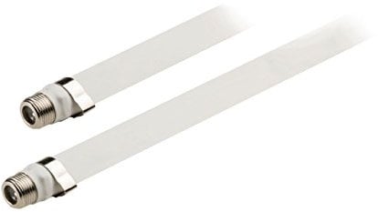 König KNS41200W02 Flaches Antennenkabel, F-Buchse, 0,20m weiß