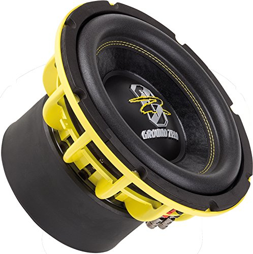 Subwoofer Ground Zero da 25 cm GZHW 10XSPL-D1 2500 Watt 2x1Ω new giallino spl