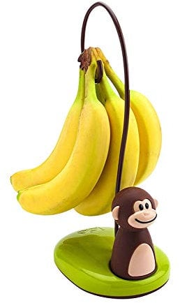 Joie Kitchen Gadgets Monkey Banana Tree Stand – Fun Banana Holder to Prevent Bruising & Promote Even Ripening, Multi-Colour