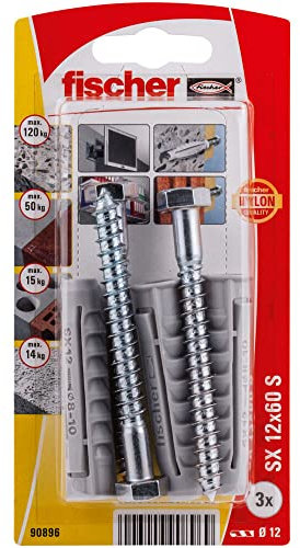 fischer - Blister Sx 12X60 Sk / (Blister de 3 Uds), 90896