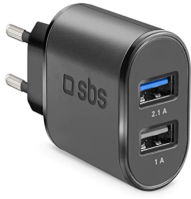 Ladegerät Reise SBS Micro USB 100 / 250V 2100 mAh Rapid Load Black