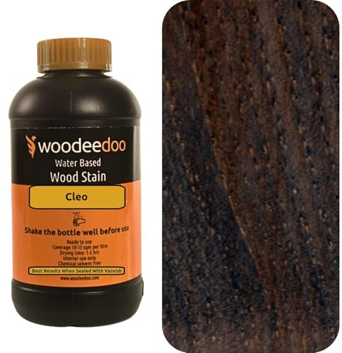WooDeeDoo Water Based Wood Stain | Wood Dye | Ready to Use | Environmentally Friendly | Solvent Free | Odour Free | 200 ml | Cleo