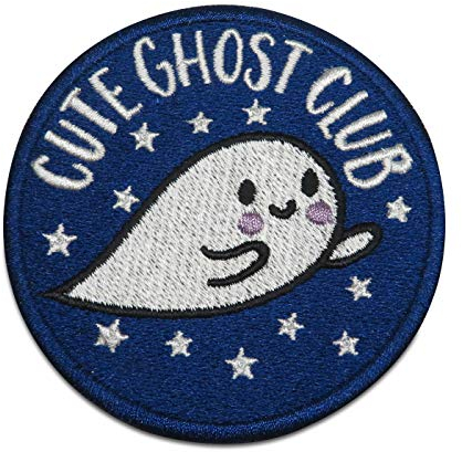 Finally Home Cute Ghost Club Patch zum Aufbügeln | Geist Gespenst Patches, Bügelflicken, Flicken, Aufnäher