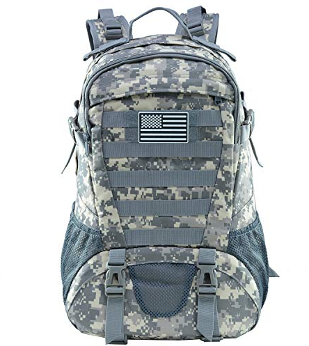 Jueachy Militär Rucksack Herren 30L Wasserdicht Molle Tactical Backpack Military Rucksack Große Kapazität Taktischer Rucksack Outdoor Wanderrucksack Trekkingrucksack für Assault Wandern Reisen Camping