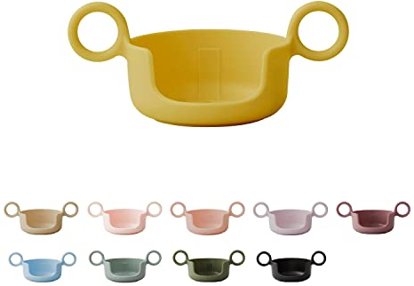 Design Letters Griff für Baby und Kinder Persönliche Eco Becher (Senffarben) - BPA-frei und BPS-frei. Erleichtert dem Kind das Trinken der Tasse. Spülmaschinenfest, leicht, 17 g.