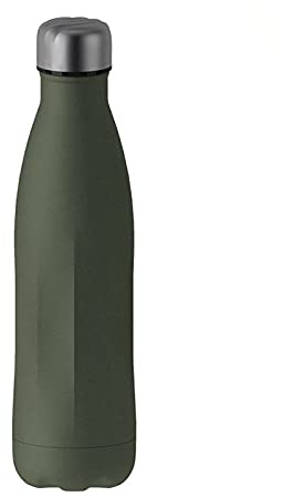Frasco De Vacío Viaje 500 Ml, Matraz Aislamiento Vacío Doble Pared Mantener Prueba Fugas Bebidas Frías Y Calientes Botella Agua Metal Reutilizable Para Gimnasio, Correr, Viajar ( Color : Green )
