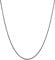 Kuzzoi Herren Halskette 925 Sterling Silber oxidiert runde Kordelkette (2 mm) Herrenkette für den Mann ohne Anhänger Gedrehte Optik Länge 55 cm
