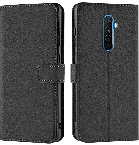 Verco Funda para Realme X2 Pro, Telefono Movil Case Compatible con Realme X2 Pro Libro Protectora Carcasa, Negro