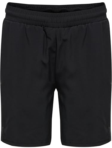 hummel Unisex Kinder Hmlmove Grid Woven Kids Shorts, Schwarz, 164 EU