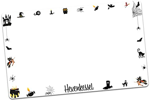 Displayschutz Aufkleber kompatibel mit Küchenmaschine Thermomix TM6 Design Sticker Klebefolie Zubehör Küchengerät wasserfest selbstklebend R183 (10 Hexenkessel)