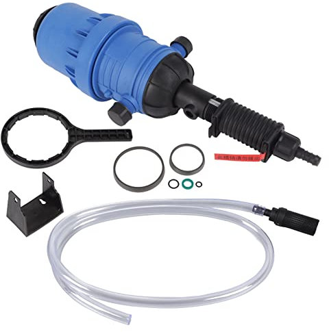 Injecteur D'engrais, Distributeur de Liquide D'engrais 0,4%-4% avec Tuyau de Crépine, Doseur de Liquide Chimique, Pompe de Dosage D'injecteur D'irrigation Goutte à Goutte Polyvalente pour Jardin