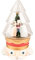 Clayre & Eef Glocke Nussknacker 15x13x24 cm Rot Grün Kunststoff Glas Glasglocke