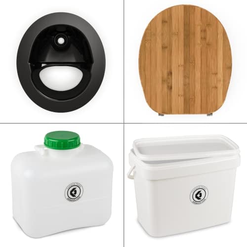 Kildwick FreeLoo Bambus L - Komposttoilette Bausatz - Klassik schwarz