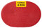 FunWheat Lot de 6 sets de table ovales tressés - Lavables - Antidérapants et brillants - 30,5 x 45,7 cm - Ovales - Rouge