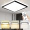 MLOQI LED Deckenleuchte Dimmbar mit Fernbedienung(2700K-6500K),36W,IP44,Deckenleucht Flach, für Wohnzimmer, Schlafzimmer, Küchenlampe, Flur, Balkon, Esszimmer, Quadratisch Deckenlampe DE