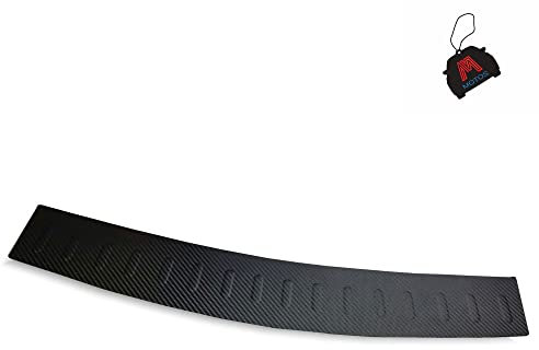 M MOTOS Carbon Edelstahl-Ladekantenschutz für Volkswagen Golf IV 1998-2006 5 -türig. Erhöhter Fahrkomfort mit säurefesten Schwellerplatten - Kratzschutz