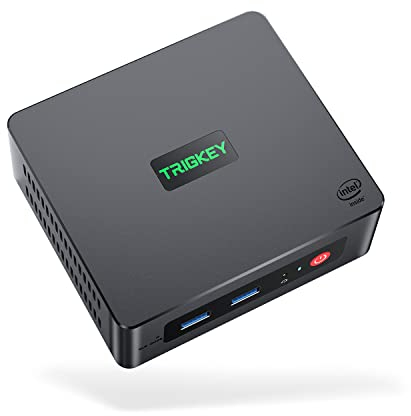 TRIGKEY Mini PC Ordinateur de Bureau Intel 12ème génération Intel Alder Lake-N100 16G DDR4 500G M.2 SSD 2280 Vert G4, Prend en Charge Micro PC Double 4K @ 60 Hz HDMI/WiFi 6/BT/USB 3.2