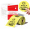 Kompatibel mit Phomemo M110 Rundes Etikett für M120 M200 M220 M221 1.96x1.96 (50x50mm) Sticky Thermal Labels Printer Paper 140 Etiketten/Rolle,für Barcode, DIY-Logo, Haus, Büro，Gelb