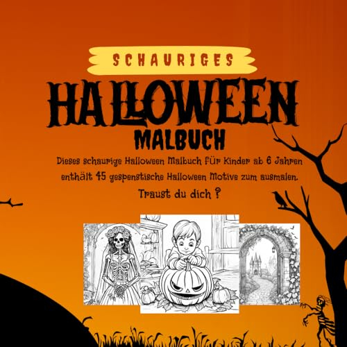 Schauriges Halloween Malbuch