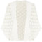 GRACE KARIN Cardigan Estivo da Donna Elegante e Leggero con Ritaglio Bolero Bianco L