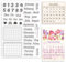 ORIGACH Tägliche Planer Kalender klare Stempel für Kartenherstellung Monat Woche Wetter Nummer Transparente Silikonstempel für DIY Scrapbooking Journaling Fotoalbum Handwerksbedarf