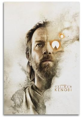 VZRSQZK Obi-Wan Kenobi Poster, dekoratives Gemälde, Leinwand, Wandposter und Kunstdruck, moderne Familienschlafzimmer-Dekoration, Poster, 20 x 30 cm