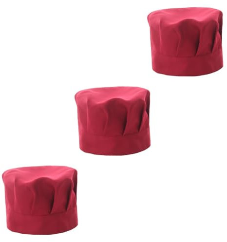 VALICLUD Gorro De Chef con Forma De Champiñón De 3 Piezas