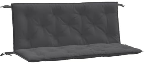 vidaXL Gartenbank-Auflagen 2 STK. Melange Anthrazit 120x50x7 cm Stoff