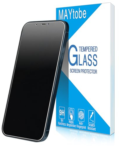 MAYtobe 2 Unidades Protector de Pantalla Mate para iPhone 12 Pro Max | Cristal Vidrio Templado Mate, Antirreflejos, Antihuellas, Antiarañazos, Dureza 9H
