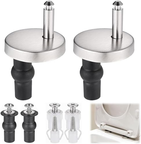 6pcs Toilet Seat Fittings – Replacement Fittings for Soft Close Toilet Seats, Easy to Install, Ideal for Quick Toilet Seat Repairs