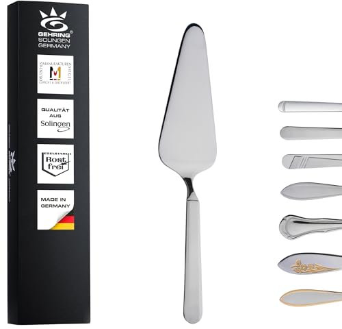 Gehring Solingen Empire Pelle à gâteau I Pelle à gâteau pour pizza et pâtisserie, lasagnes, quiche en acier inoxydable 18/10 I Passe au lave-vaisselle I Fabriqué en Allemagne