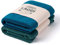 LAODI Premium Duschtuch 2er Set – 70x140 – 2-Farben-Set – Ozean tiefblau + Antikes Grün – 100 % Baumwolle – 570 g/m² – Hergestellt in Portugal