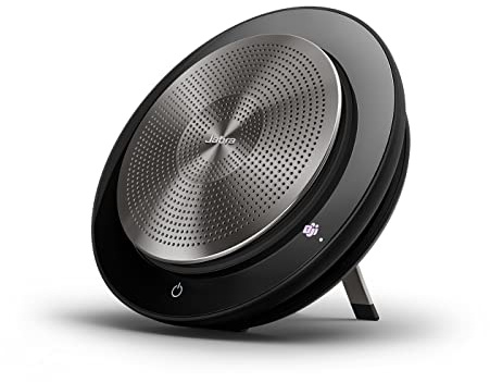 Jabra Speak 750 Speaker Phone - Unified Communications Certified Portable Conference Speaker with Bluetooth Adapter and USB - Connect with Laptops, Smartphones and Tablets (Renewed)
