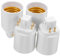 EXQUIMEUBLE 4pcs Light Bulb Socket Adapter to Converter for Easy DIY Installation Versatile Bulb Base Holder for Bedroom and Bathroom Lighting