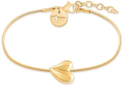 Tamaris Schmuck für Damen aus Edelstahl, Armband mit organischem Herzmotiv für Valentinstag, Stilvoll und Elegante Geschenkidee
