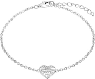s.Oliver Damen Schmuck – Halskette, Armband, Ohrstecker aus Silber mit funkelndem Herz Design - Elegant & Zeitlos schön - Perfekte Geschenkidee