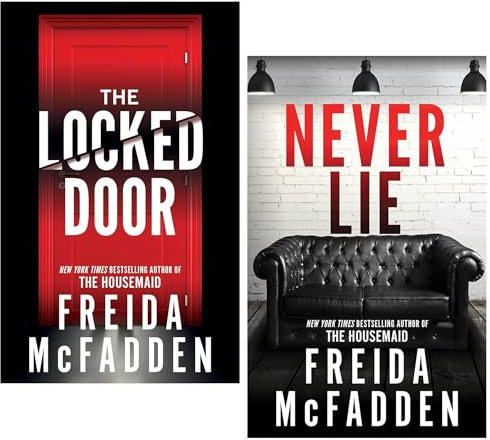 Freida McFadden 2 Books Collection Set (Never Lie & The Locked Door)