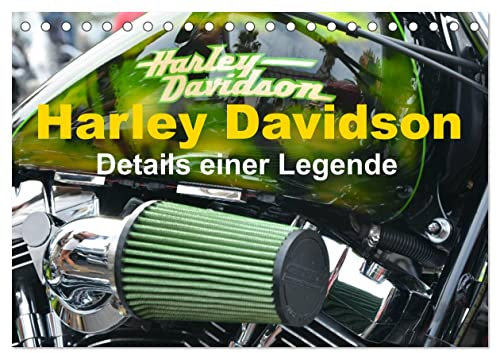 Harley Davidson - Details einer Legende (Tischkalender 2025 DIN A5 quer), CALVENDO Monatskalender