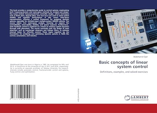 Basic concepts of linear system control: Definitions, examples, and solved exercises