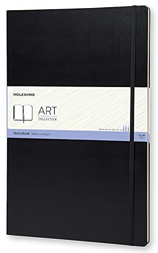 Moleskine Kreativ S31960 Notizbücher, Skizzenbuch, A3, 165G Papier, Hard Cover, schwarz
