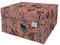 Dutch Design Brand Aufbewahrungsbox mit Deckel – Aufbewahrungsboxen – FSC-zertifizierter, recycelbarer Karton (Größe: 38,9 x 31,8 x 21,1 cm) (Floral Garden)