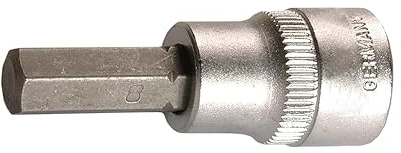 SW-Stahl 06520-INB8 Schraubendreheinsatz 3/8 Zoll Innensechskant 8 mm | Steckschlüssel aus Chrom-Vanadium für Ratsche, Wellendichtring Montagewerkzeug, Profi-Stecknuss für präzisen Einbau