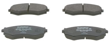 Bosch BP588 - Brake Pads Car Front Axle - 1 Set of 4 Pads | Bosch Quality - Reduced Noise and Dust - ECE-R90 Certified - Copper-Free