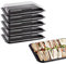 Caterline 5 Small (35cm x 25cm) Reusable Food Platter Trays with Lids - Perfect for Catering Events, Buffets, Parties, Sandwiches & Salads.